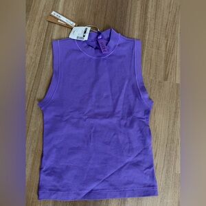 NWT Skims XS Sleeveless Purple Women's Cropped tank